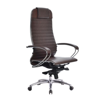 Кресло для руководителя K-1.04 коричневый