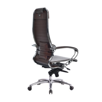 Кресло для руководителя K-1.04 коричневый-3