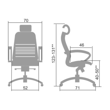 Кресло для руководителя K-2.04 коричневый-4