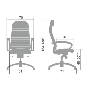 Кресло для руководителя KL-1.04 коричневый-4