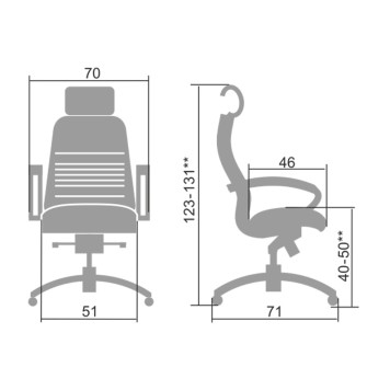 Кресло для руководителя KL-2.04 белый-4