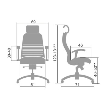 Кресло для руководителя KL-3.04 белый-4
