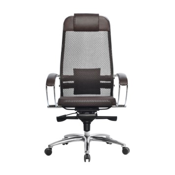 Кресло для руководителя S-1.04 коричневый-1