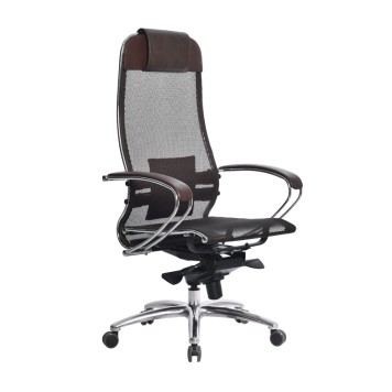 Кресло для руководителя S-1.04 коричневый