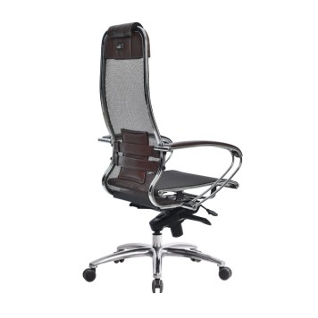 Кресло для руководителя S-1.04 коричневый-3