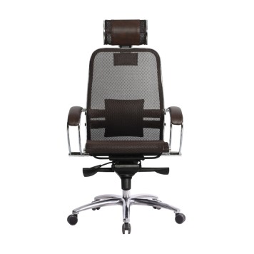 Кресло для руководителя S-2.04 коричневый-1
