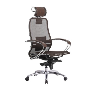 Кресло для руководителя S-2.04 коричневый