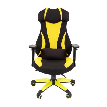 Игровое кресло GAME 14 черный/желтый-1