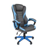 Игровое кресло GAME 22 серый/голубой