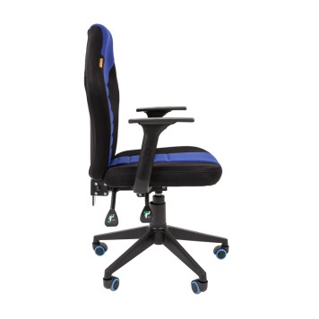 Игровое кресло GAME 8 черный/синий-2