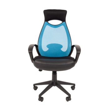 Кресло для руководителя 840 BLACK-BLUE-1